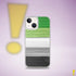 Aromantic Pride Flag Brush Strokes Clear Case for iPhone®